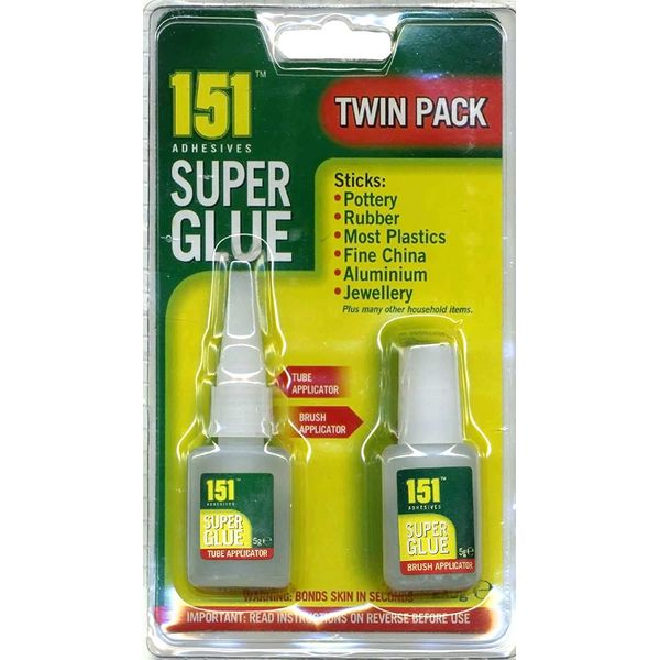 Pick2Basket SUPER GLUE TWIN PACK 2 x 5G BOTTLES