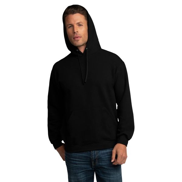 Fruit of the Loom Men's Eversoft Fleece Hoodies, Pullover & Full Zip, Moisture Wicking & Breathable, Sizes S-4x, Black, XX-Large Big