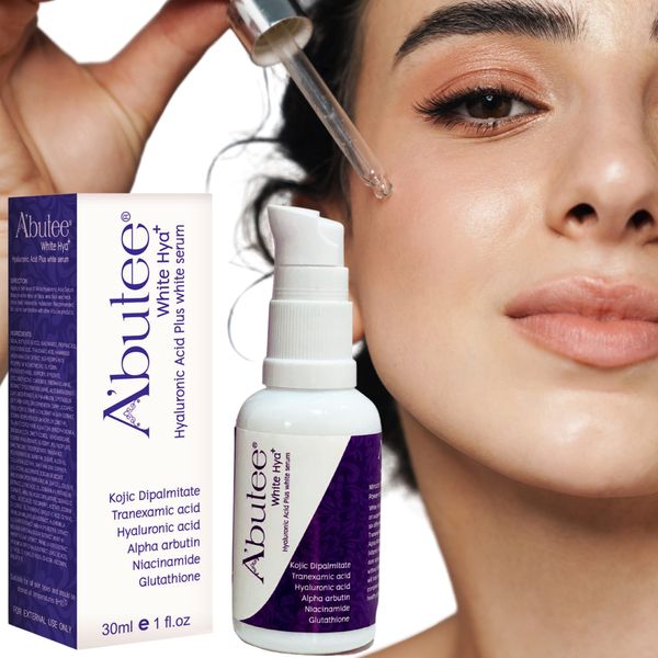 ARBUTEE | Hyaluronic Acid Anti Aging Plus Brightening Serum-Kojic Acid, Tranexamic Acid, Alpha Arbutin, Niacinamide(B3) for Men-Women (1 Bottle)