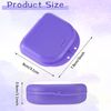 64 Pcs Retainer Case with Vent Holes Mouth Guard Container Case Dental Storage Container Multicolor Dental Retainer Box for Office Travel Household, 9 Colors (Classic Color)