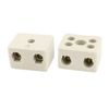 sourcing map 2 Way 380V 30A Ceramics Terminal Blocks High Temp Ceramic Connectors 2pcs