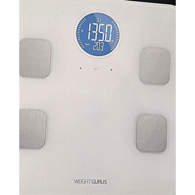 NEW, Weight Gurus Bluetooth Body Composition Smart Scale, White