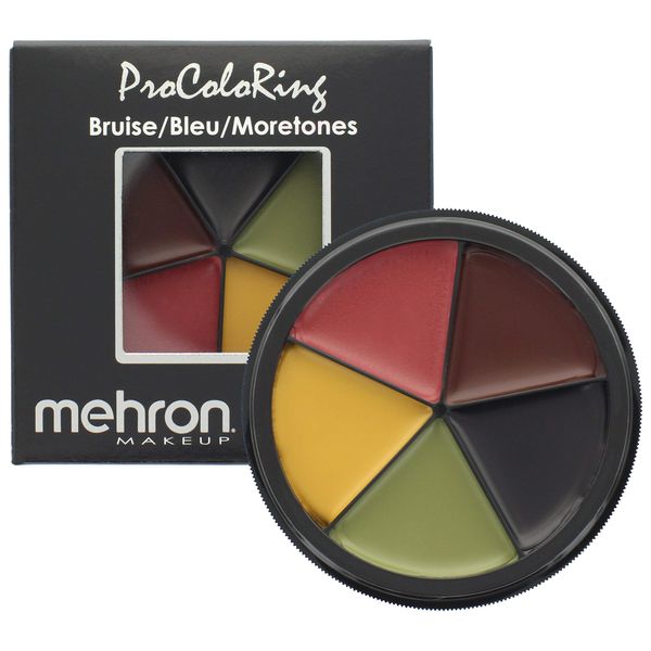 Mehron Makeup 5 Color Bruise Wheel for Special Effects, Movies, Halloween