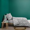 douceur d'intérieur, Botania Flat Ruffle Pillowcase (63 x 63 cm) Grey 100% Cotton