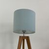 Duck Egg Blue Velvet Drum Lampshade
