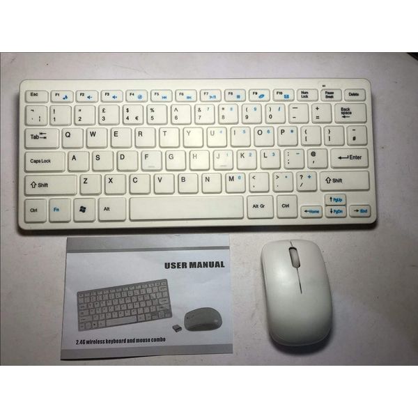 Replacement for White Wireless MINI Keyboard and Mouse Set for Apple Mac Mini 10.6.8