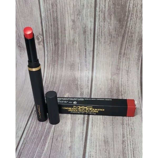 MAC  POWDER KISS VELVET BLUR SLIM STICK # 889 RUBY NIB