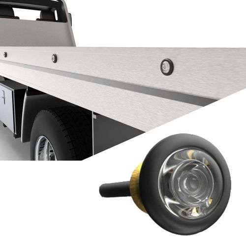 SpeedTech Lights 1 LED 3W Non Strobe Steady Burn Light for Police Cars, Construction Trucks, Service Vehicles, Plows, Emergency Vehicles. Surface Mount Grille Hazard Light - Blue