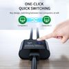 USB2.0 2 in 1 Output USB 2.0 Shared Switch KVM Switcher for Mouse, Keyboard, Scanner, Printer, Computer