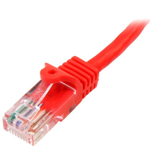 StarTech.com 5m Red Cat5e Patch Cable with Snagless RJ45 Connectors - Long Ethernet Cable - 5 m Cat 5e UTP Cable (45PAT5MRD)