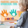 Totebynet Educational Math Learning Board with Finger Counting, Numbers 0-10, Addition Cards