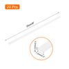 sourcing map 20pcs 8 Inch Plastic Welding Rods PP Welding Strips for Plastic Welder White