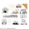 WORLD CRAFT MOKFS-007 Moomin Glitter Clear Flake Sticker