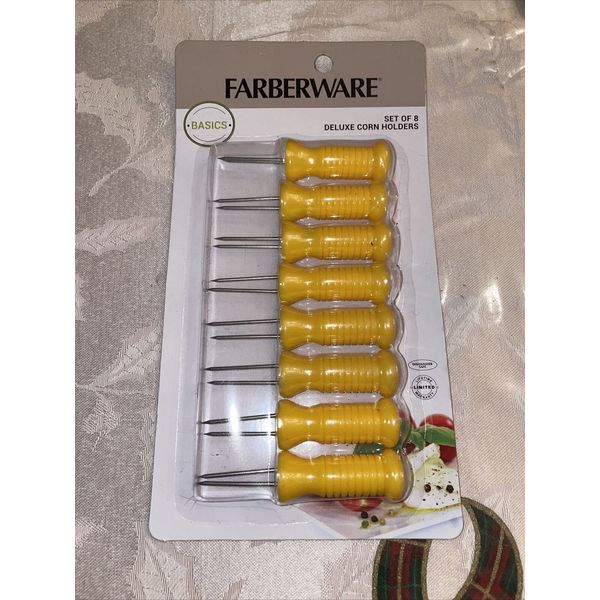 Farberware Classic Series Deluxe Corn Holders, Set of 8 new in package