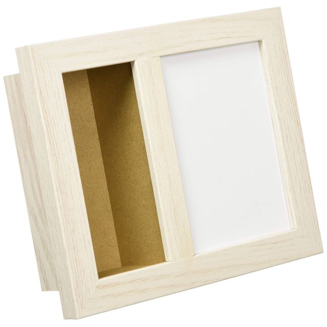 Maruwa Boeki 4008651-02 Arranged Photo Frame, White, Size: Approx. W 6.1 x D 2.2 x H 7.3 inches (15.5 x 5.5 x 18