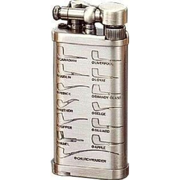Corona Old Boy Pewter With Classic Pipe Shapes Pipe Lighter