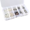 HALJIA 250PCS 10Value Tactile Push Button Touch Switch Micro Momentary Tact SMD Assortment Kit + Plastic Box