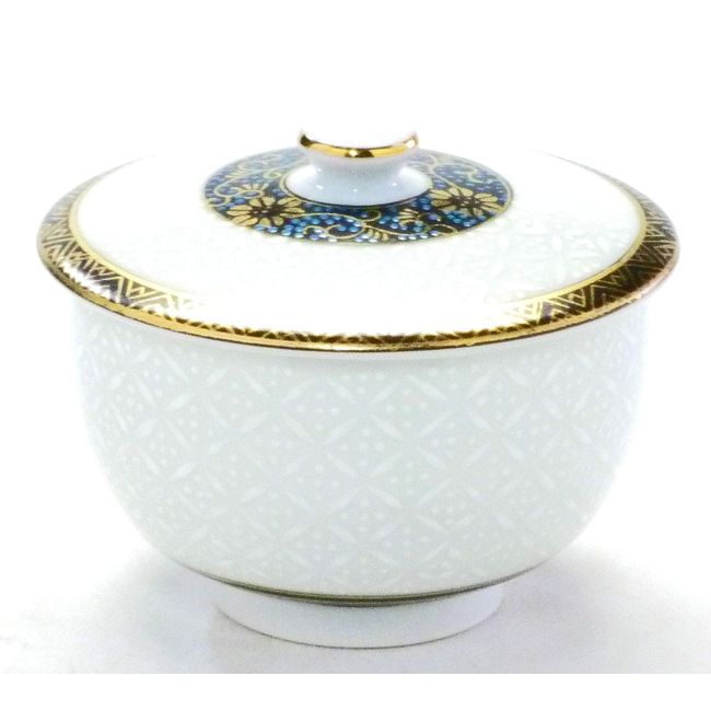 九谷焼 [Lid with Tea Bowls] White/Treasure (Hanko Version) Single item