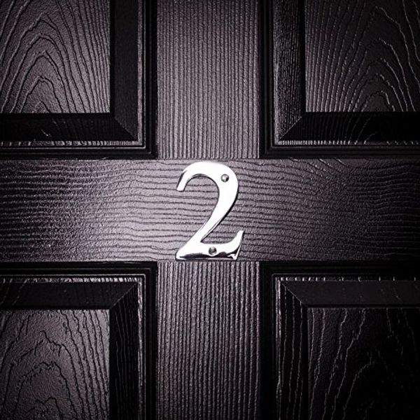 Signs & Numbers Chrome chunky 4 inch 10cm digit