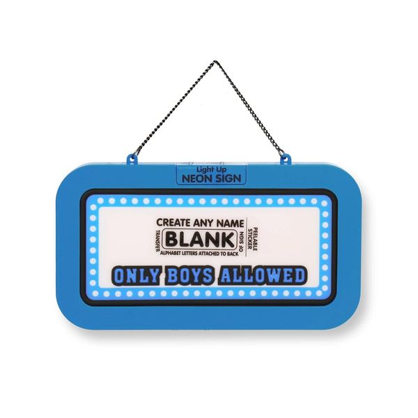 Personalised Neon Signs (Only Boys Allowed (Blank))