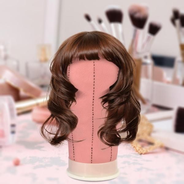 Wig Head Mannequin Head for Dry Wig Styling Model Shop Display Pink