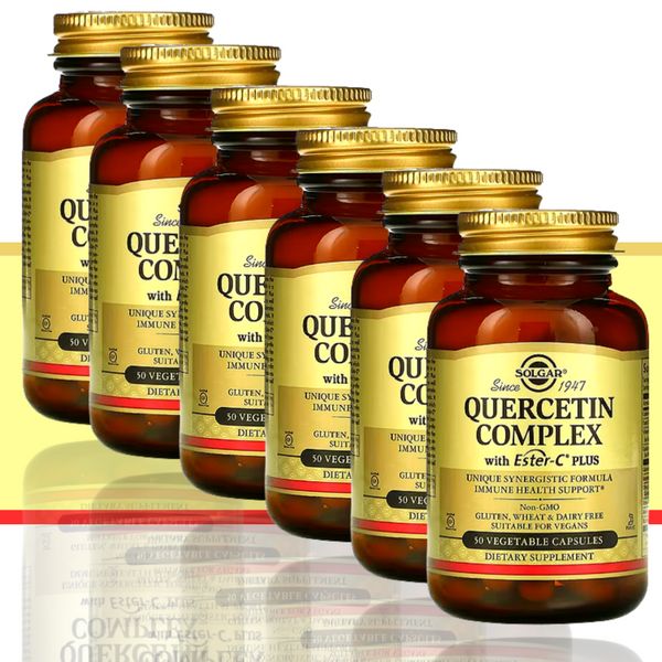 Solgar Quercetin Bromelain Pineapple Enzyme 50caps x 6ea