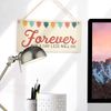 Forever Not A Day Less Will Do - Romantic Anniversary Valentines Day Sign