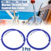 2pcs 30ft 354 Inch Marine Type Shift Remote Control Box Cable for Yamaha Blue