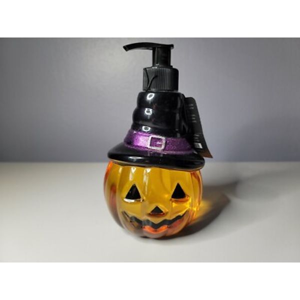 Pier 1 Imports Pumpkin Spice Hand Wash Halloween Jack O Lantern Soap Dispenser