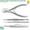Podiatry Basic Toenail Removal Tools Kit Ingrown Clipper Nipper Nail Lifter File
