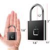 Waterproof Smart Fingerprint Door Lock Keyless Padlock Security USB Rechargeable