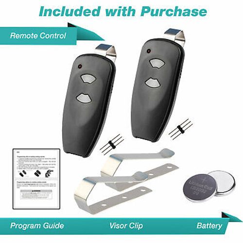 2 For Marantec M3-2312 315 MHz Two Button Remote Garage Door Opener Program Pin