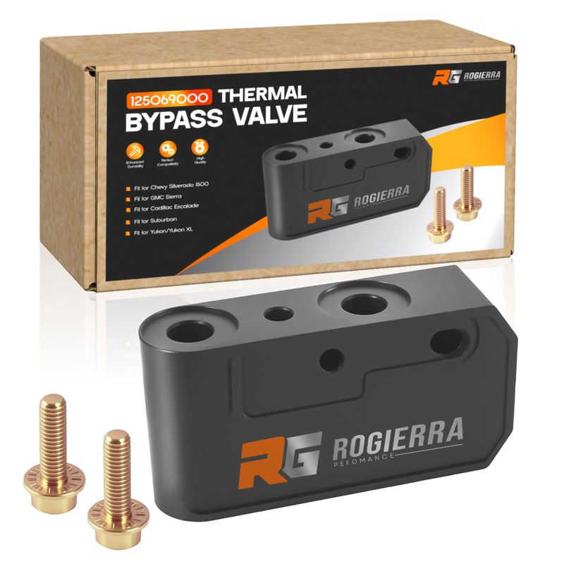 Full-Flow Thermal Bypass Valve Kit, Fits Chevrolet/GMC 6.6L Duramax L5P