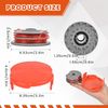 Flaveano Strimmer Wire for Flymo Grass Trimmer, 6 Strimmer Spools and 1 Cover