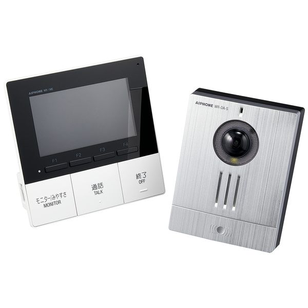 Aihon ZA-TD3 Wireless TV Door Intercom, 4.3 inch Monitor, Tabletop Mounting, Video Recording, Snow White