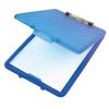 Anker Stationery 2 x A4 Plastic Compact Clipboard Paper Storage Box File Blue