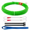 Retractable Spring 20 m, Diameter 4.5 mm - Cable Retraction Aid with Retractable Spring, Retractable Spiral, Pull Wire, Retractable Spring for Cables and Electrical Installations