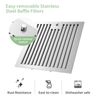30" Kitchen Wall Mount Range Hood Stainless Steel 450CFM 3-Speed Touch Control