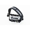 Power Grips High Performance Pre-Assembled Strap/Pedal Kit, Black