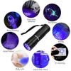 Black Light 2 Pcs Uv Handheld Blacklight Flashlights 12 Led 395nm Mini Light 