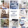 Rectangular Clear Table Protector 18x30 Inch Crystal Top Mat Transparent Waterproof Pad Plastic Desk Protector for Vanity Writing TV Bench Sofa Make-up Mat