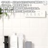 NABESHI Wall Mount Wall Mount Power Strip Multi-tap Fixed Hook Remote Control Wall (Transparent 10 Piece Set)
