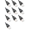 Ultra Spec Cables 1 Ft (1ft) Cat6 Slim Ethernet Network Patch Cable RJ45 (10 Pack) Black