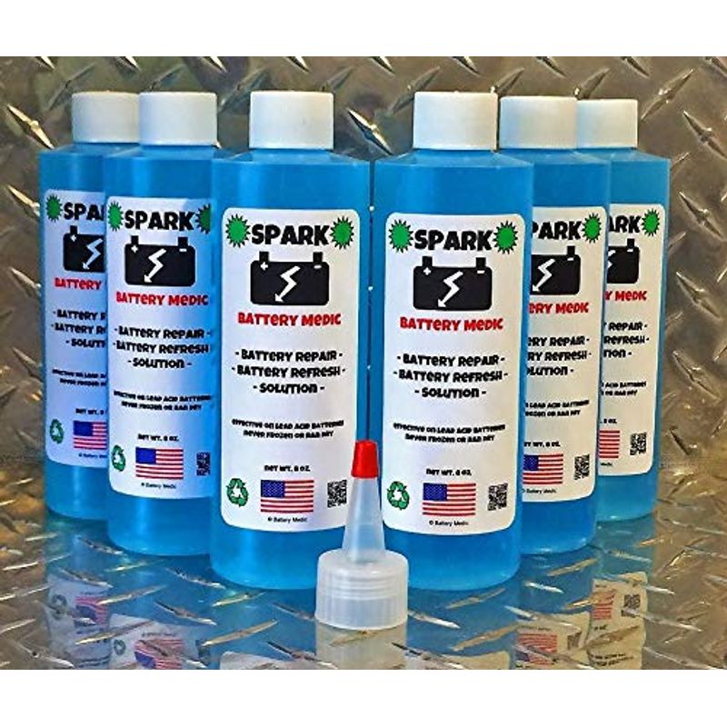Golf CART Battery Restore Liquid Solution-Refurbish, Repair 6,8 Volt ...