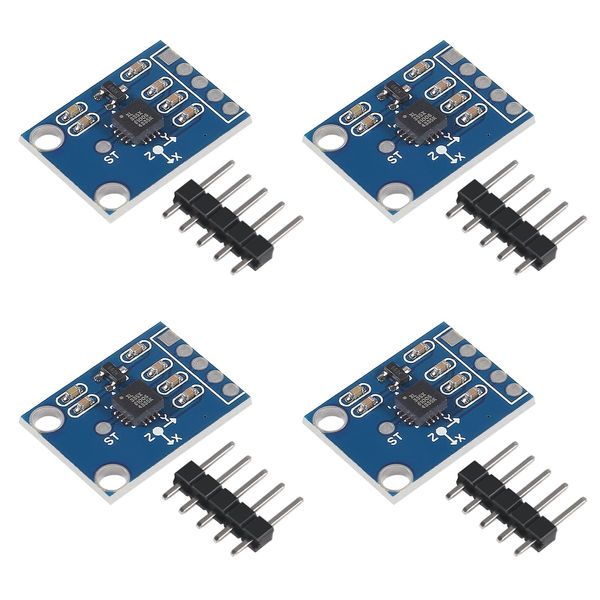 ACEIRMC 4pcs GY-61 ADXL335 3-axis Analog Output Accelerometer Module Angular transducer 3V-5V for Arduino