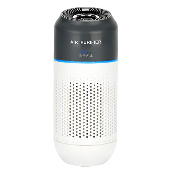 Skynew KU01 Air Purifier, Tabletop, Car, Pollen Protection, Air Detection AI, Gesture Operation, Deodorizing, Silent, Lightweight, Energy Saving, Automatic, Office, Bedroom, Car, Toilet