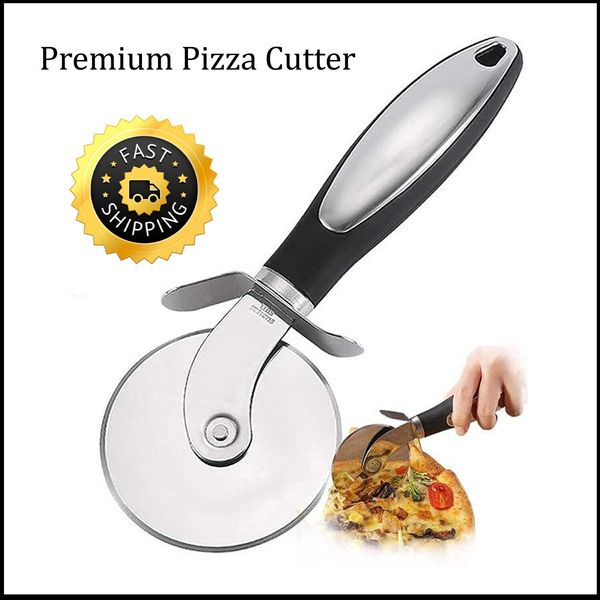 Premium Pizza Cutter Stainless Steel Pizza Cutter Wheel Super Sharp Ideal Tools