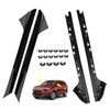 4Pcs For 11-19 Ford Explorer Left Right Side Windshield A-Pillar Molding Trim