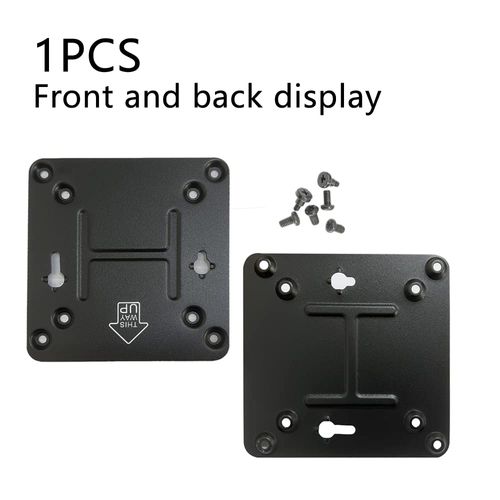 Suyitai Mount Bracket Mounting Plate with Screws NOT Skull OR Hades for Intel NUC Vesa/Intel Nuc 4th 5th 6th 7th 8th 10th 11th 13th NUC8i7 HNK KYK HVK NUC6i7KYK, NUC8i7HNK (with 8pcs Screws)