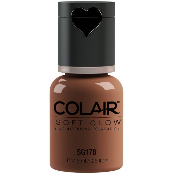 Dinair Airbrush Makeup Foundation | Hot Chocolate Sg178 | Soft Glow: Matte Finish | Size 1/4 oz.